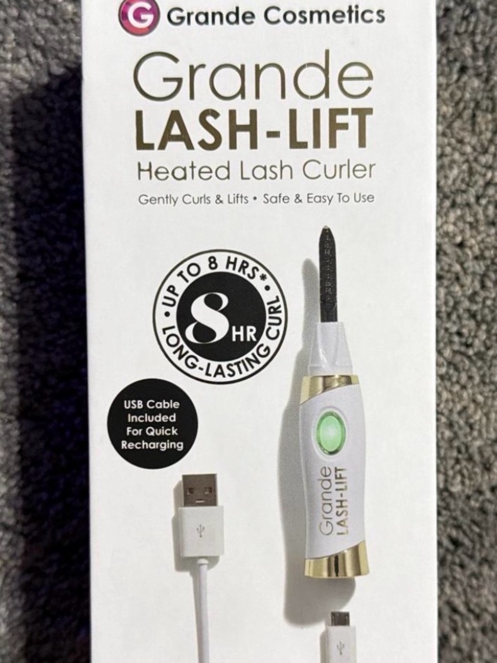 Grande Lash-Lift Heated Lash Curler in White